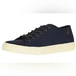 Frye Justin Low Lace Navy Canvas Sneaker
